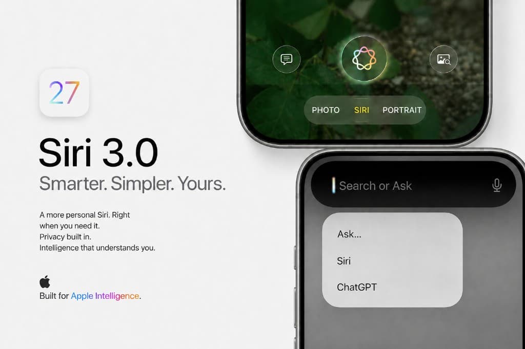 The New Siri in iOS 27: Apple's Leaked AI Assistant, Search or Ask, and 'Siri 3.0'